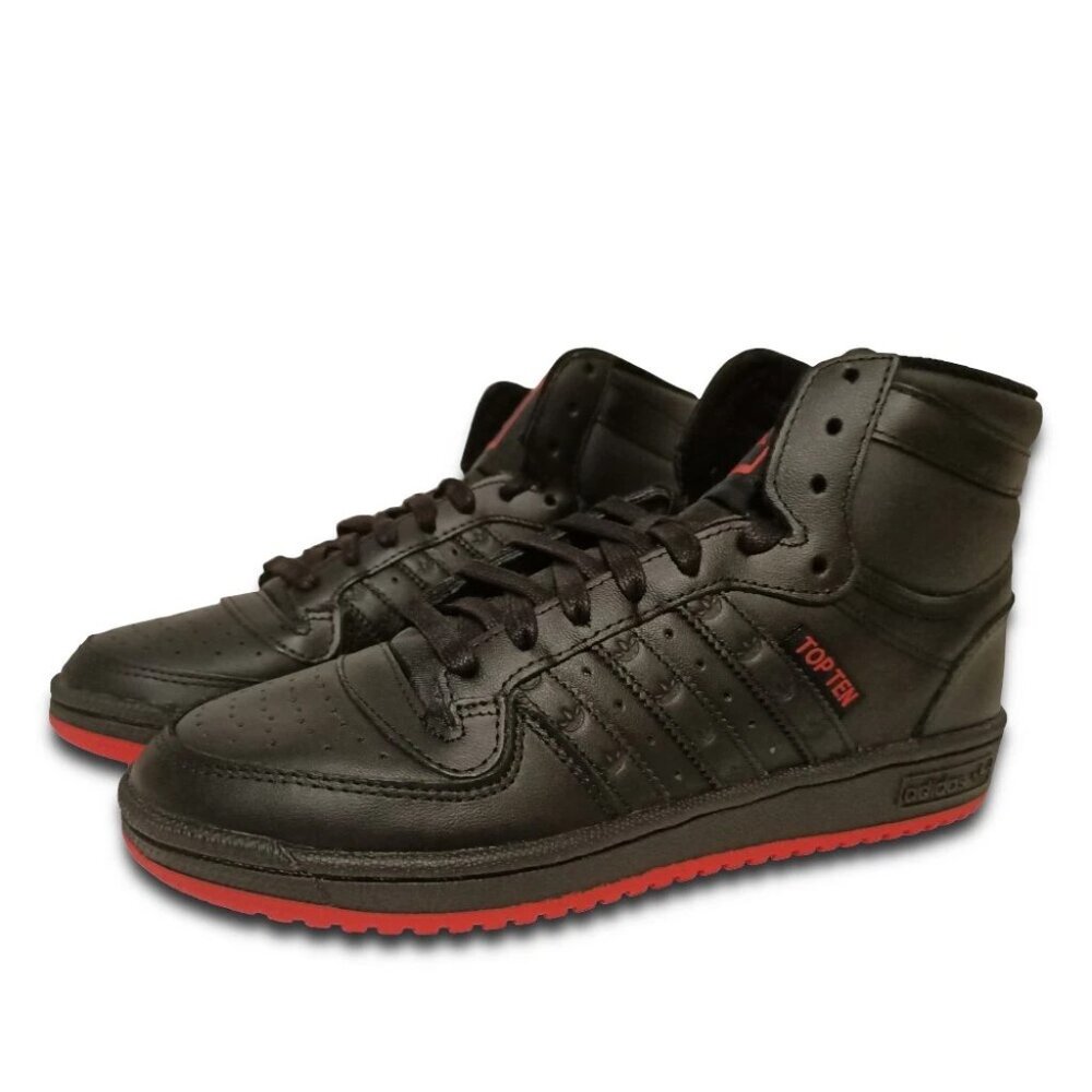 New- Mens Adidas Originals Top Ten Rb Black/Red #ID0323